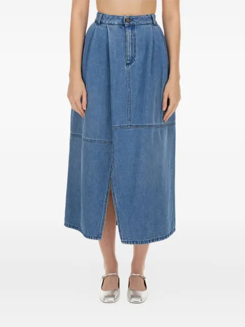 Alysi pleated denim skirt Blue 204004P4020BDM