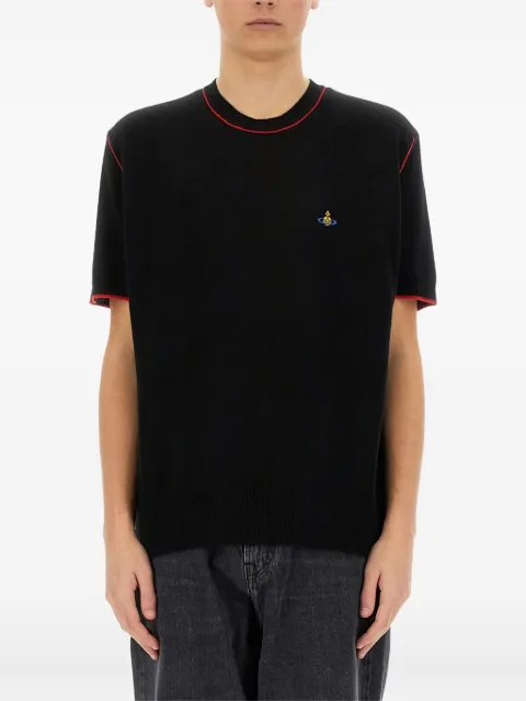 Vivienne Westwood Alex contrast-stitched short-sleeves T-shirt Black 27010013Y0037