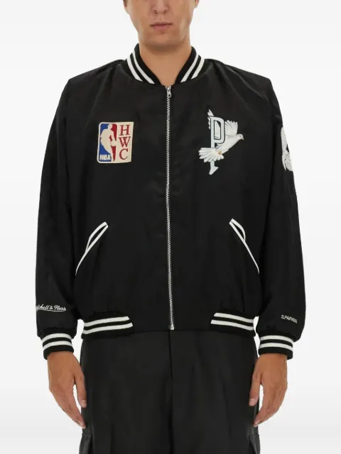 3PARADIS x Mitchell & Ness and The NBA Varsity bomber jacket Black JK11083