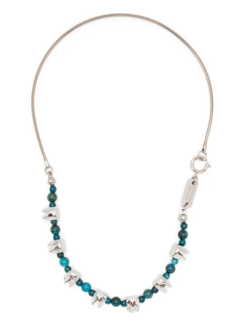 IN GOLD WE TRUST PARIS Sacred Tooth necklace Green VALCOL01APAPAL