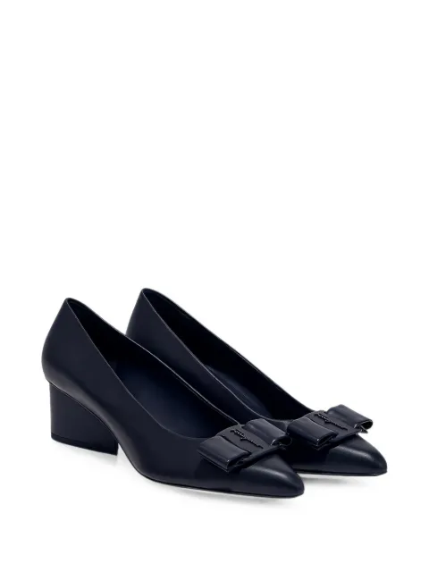 Ferragamo Vara bow pumps Blue 730832