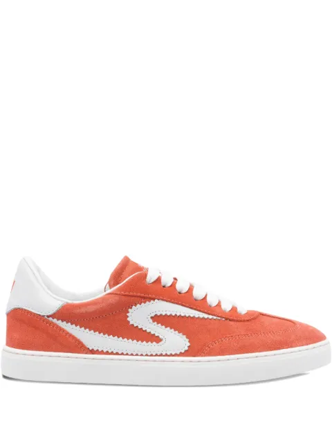 Stuart Weitzman leather sneakers Orange SK928SWRUNAROUNDSNEAKERDLFXYU