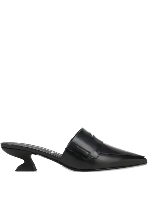 Ferragamo pointed-toe sculpted-heel mules Black 750963