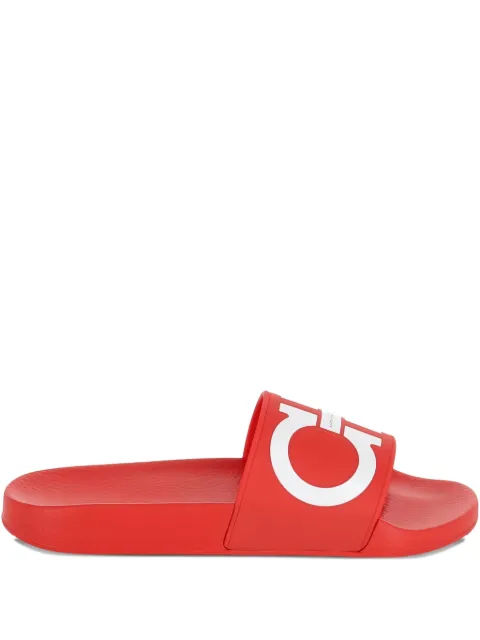 Ferragamo logo-motif slides Red 751263