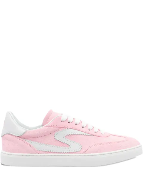 Stuart Weitzman leather sneakers Pink SK928SWRUNAROUNDSNEAKERDLFXYR