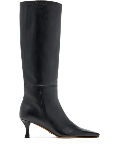 Proenza Schouler Trap leather knee-high boots Black SH253070L001WL