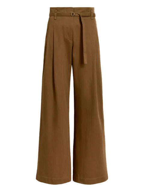 Proenza Schouler White Label pleated trousers Brown WL2536135AC160