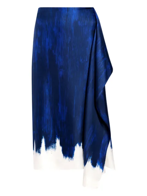 Proenza Schouler silk skirt Blue R2535008BSP178