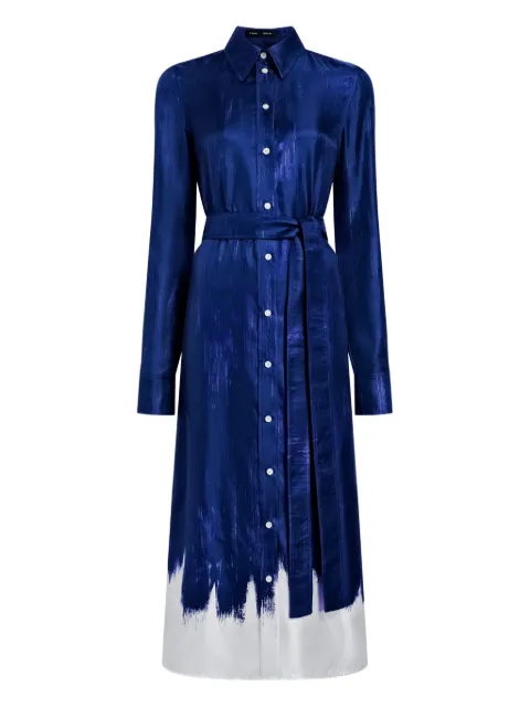 Proenza Schouler Amaya silk dress Blue R2533035BSP178