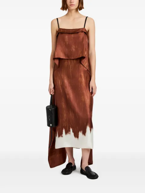 Proenza Schouler Wilma midi dress Brown R2533011BSP178