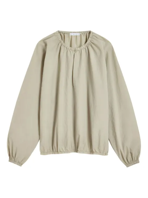 Proenza Schouler White Label gathered-neckline blouse Green WL2534569SC122S