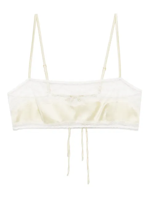 Kiki de Montparnasse tiered bandeau soft cup bra Yellow TIEREDBANDEAUSOFTCUP