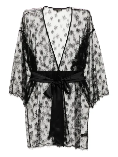 Kiki de Montparnasse lace robe Black ALLOVERLACEROBE