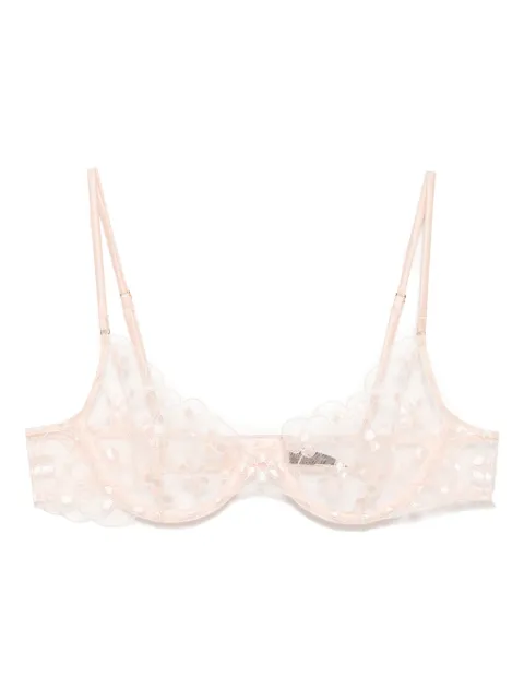 Kiki de Montparnasse rosette demi bra Neutrals ROSETTEDEMIBRA