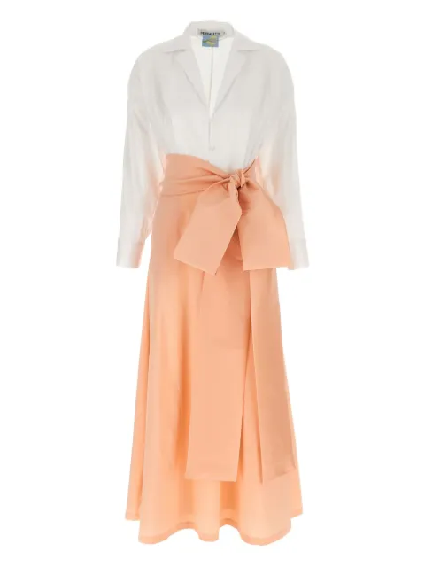 Bernadette cotton-blend dress Orange HS25RTWDRESSCLARF45