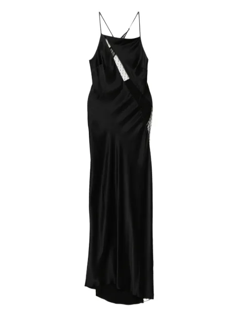 Kiki de Montparnasse Merci maxi dress Black MERCIASYMMETRICGOWN