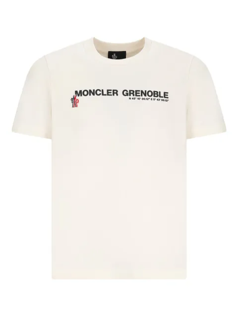 Moncler Grenoble logo-print short-sleeve T-shirt White K20988C0000189AZ9