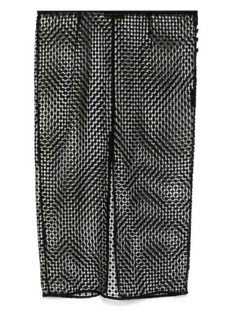 Kiki de Montparnasse pointelle midi skirt Black POINTILLEEMIDISKIRT