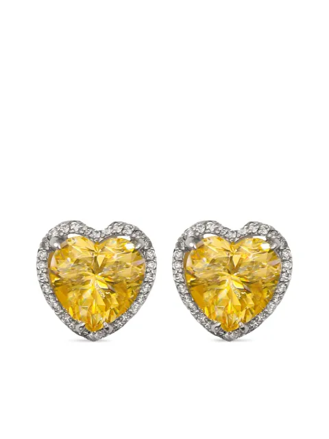 Juwelina Paris Radiant Heart earrings Silver JE0872