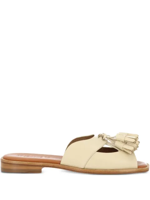 Hereu leather sandals Neutrals BOSLWFS250032CUSTARD