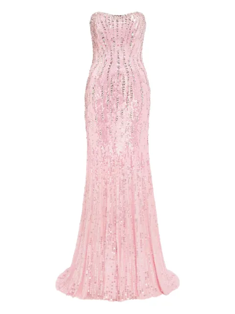Jenny Packham sequin-embellished gown Pink JPEX364