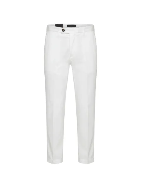 michael coal pressed-crease turned-up-hem trousers White MCBRAMM2030S25