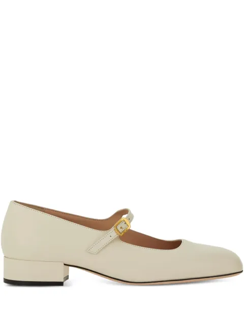 Bally 30mm buckle-strap leather pumps Neutrals WP3001VT821