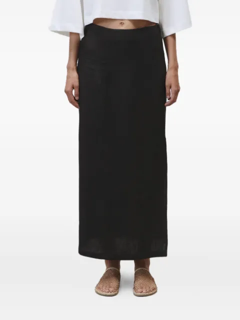 Alysi side-slit beaded skirt Grey 105013P5242CB