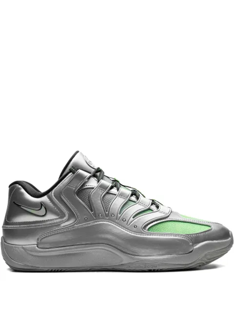 Nike KD 18 EYBL "Metallic Silver/Green Strike/Dark Smoke Grey" sneakers Grey IF2518