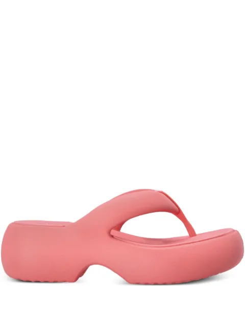 Melissa Free Fuzy chunky-sole flip-flops Pink 35875