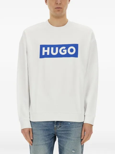 BOSS logo-print sweatshirt White 5052237510249110100