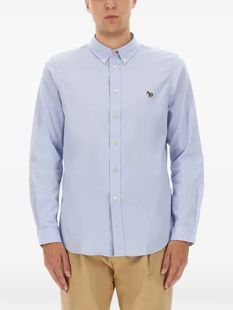 PS Paul Smith zebra appliqué shirt Blue M2R599RPZEBRA