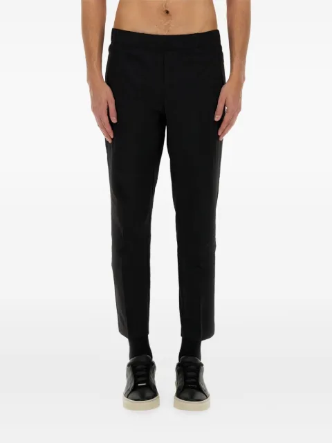 BOSS elastic-waistband straight-leg trousers Black 50529668