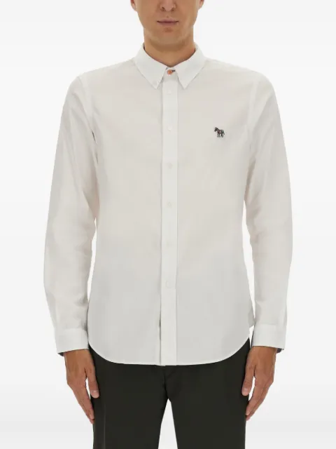 PS Paul Smith zebra-embroidered shirt White M2R599RPZEBRA