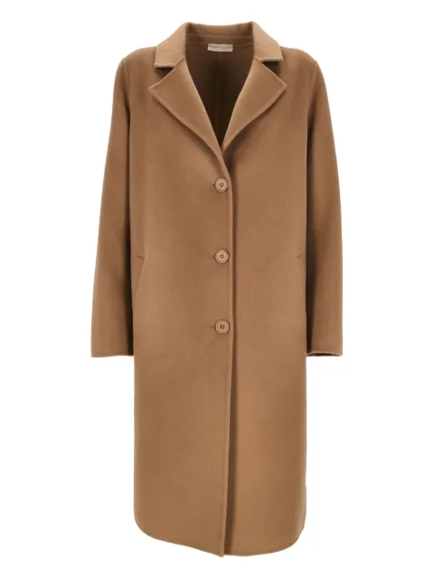 Purotatto single-breasted coat Neutrals 811061