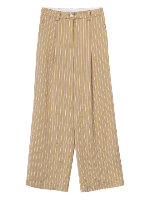 Alysi pleated striped trousers Neutrals 105177P5214PGO
