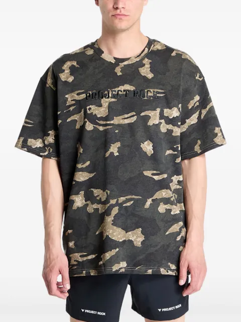 Under Armour Project Rock camo-print T-shirt Grey 1389976251