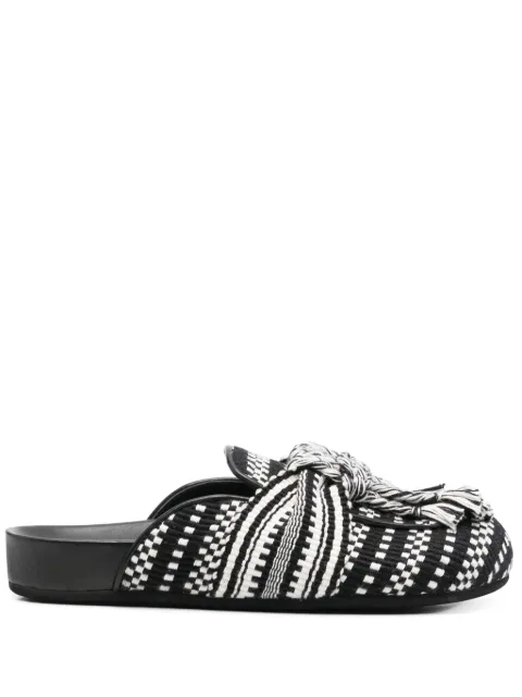 AMAMBAIH two-tone slippers Black ANTO