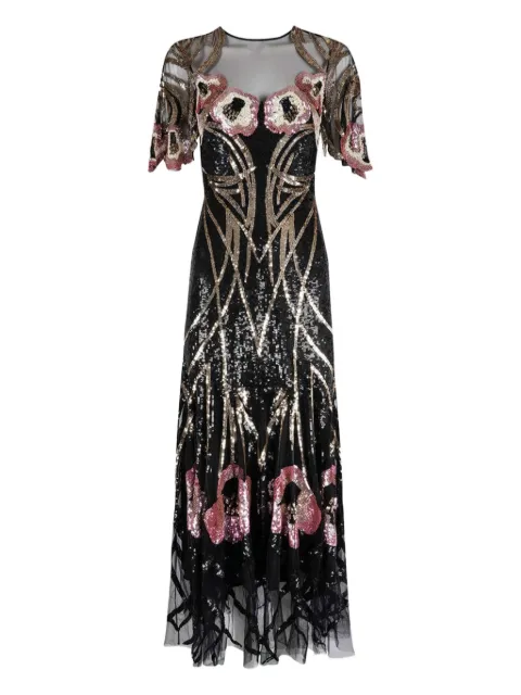 Temperley London Natalia sequin-embellished party dress Black 23SNTL54416A