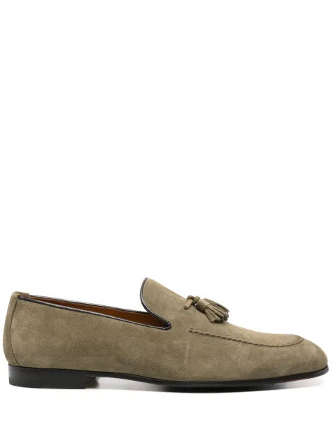 Doucal's suede derby shoes Green DU1080PANNUF009