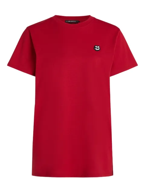 Karl Lagerfeld Ikon patch T-shirt Red A1W17025586