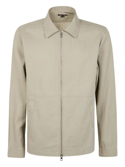 Michael Kors zip-up shirt jacket Neutrals CS54086HC8