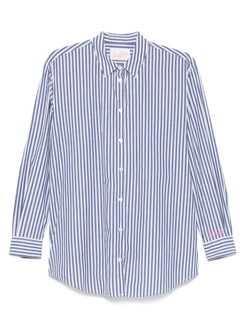 MC2 Saint Barth striped cotton shirt Blue BRIG001BRIGITTE