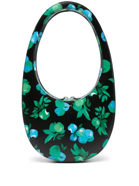 Coperni Swipe floral-print shoulder bag Black COPBA01F6037