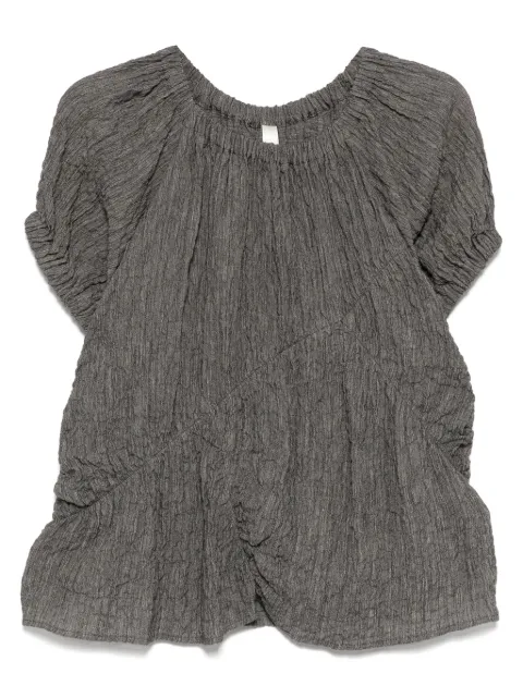Lauren Manoogian shirred top Grey SPF25T2433W192