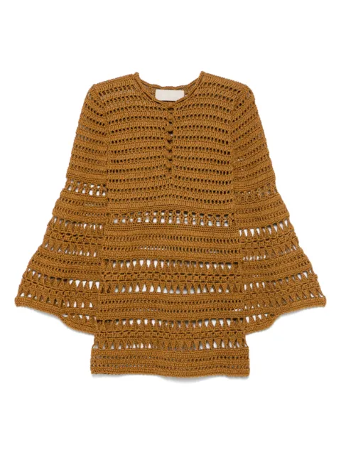 Elie Saab cotton dress Brown D0566NS25CK003