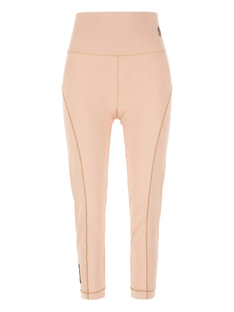 Moncler Grenoble gold-trimmed trousers Pink K10988H00005899YG