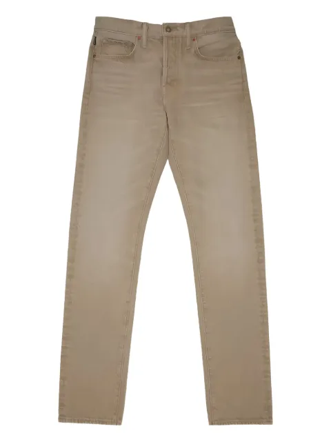 TOM FORD logo-patch jeans Neutrals DPS001DMC019S23JB555