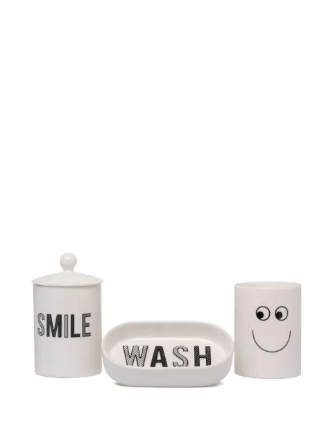 Anya Hindmarch Eyes bathroom set White 189491