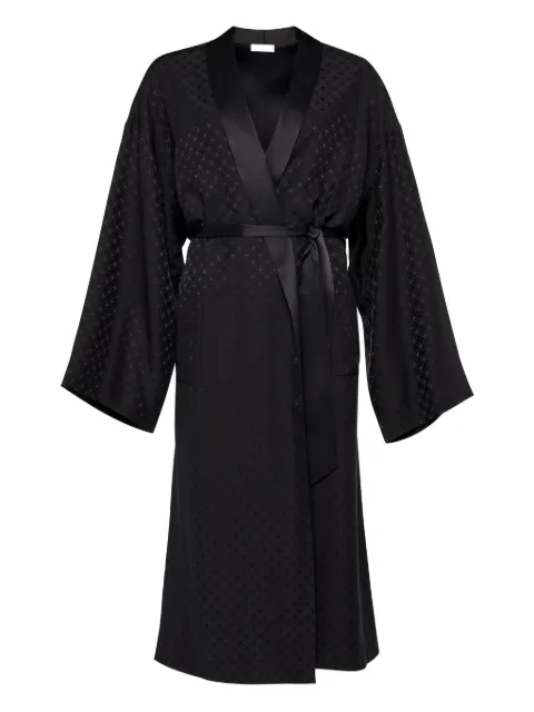 ERES Mondaine satin-jacquard robe Black 222506